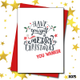 Illustration for article titled Some christmas cards Im on board with NSFW due to sweary nature on some cards.